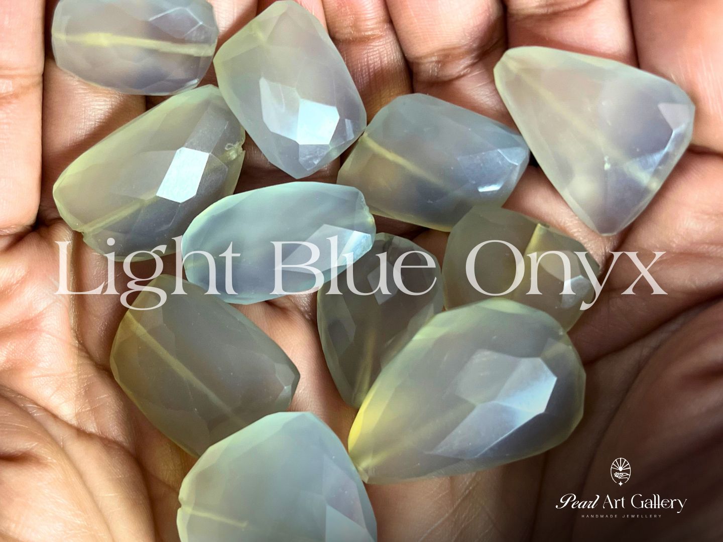 Light Blue Onyx - Pearl Art Gallery