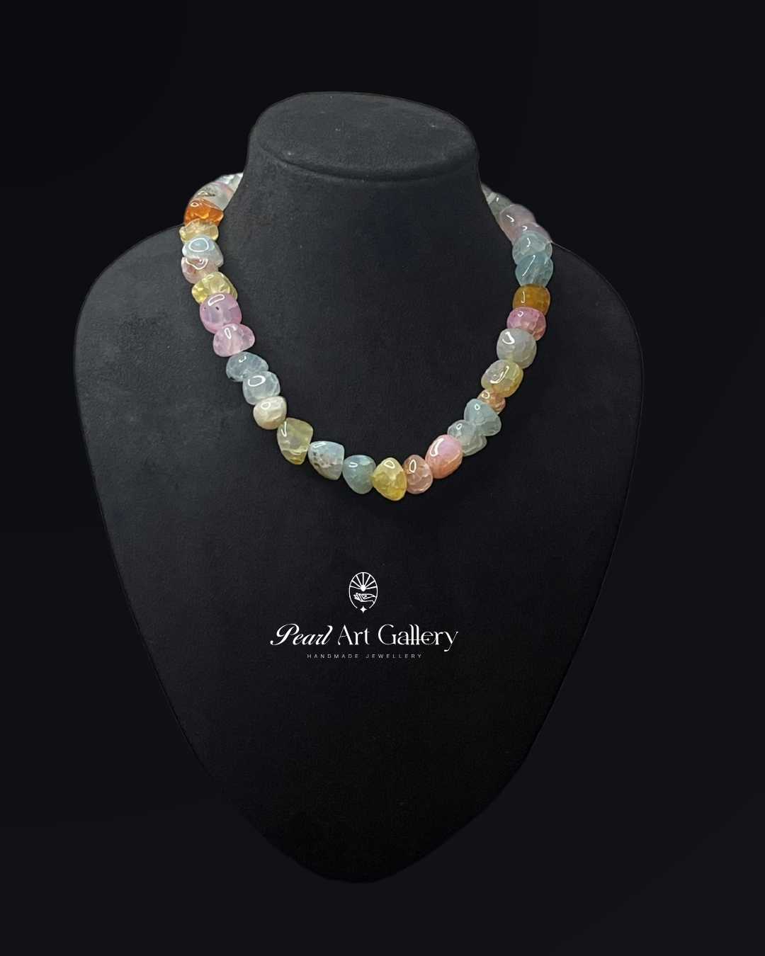 Agate Aura Collar (Multi Color) | Pearl Art Gallery