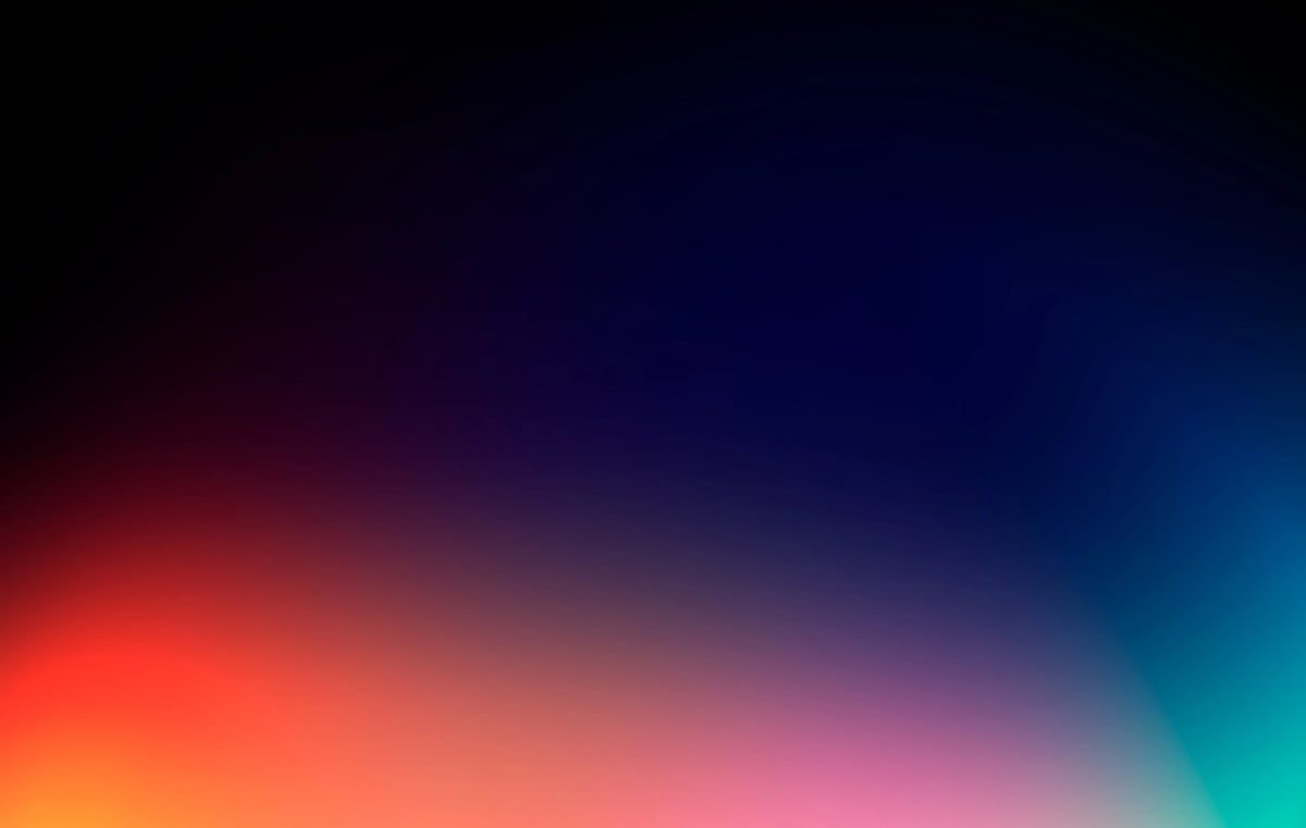 A colorful gradient blends from red to blue.