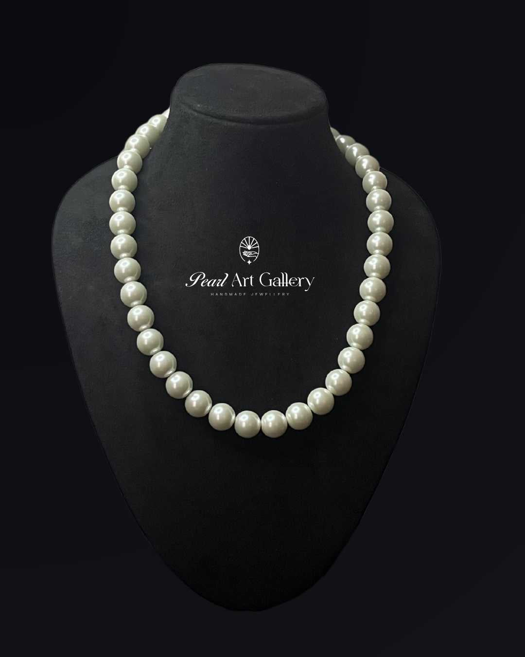 Classic White Pearl Choker (12MM) | Pearl Art Gallery