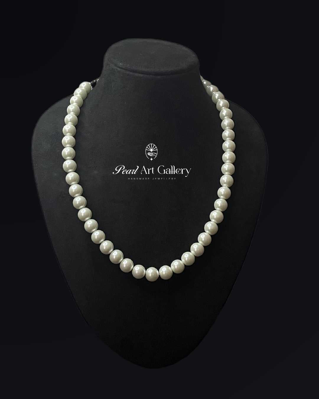 Classic White Pearl Choker (10MM) | Pearl Art Gallery