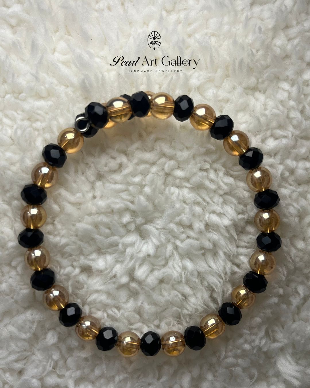 Gold Luxe Bead Bracelet – Stretch Style
