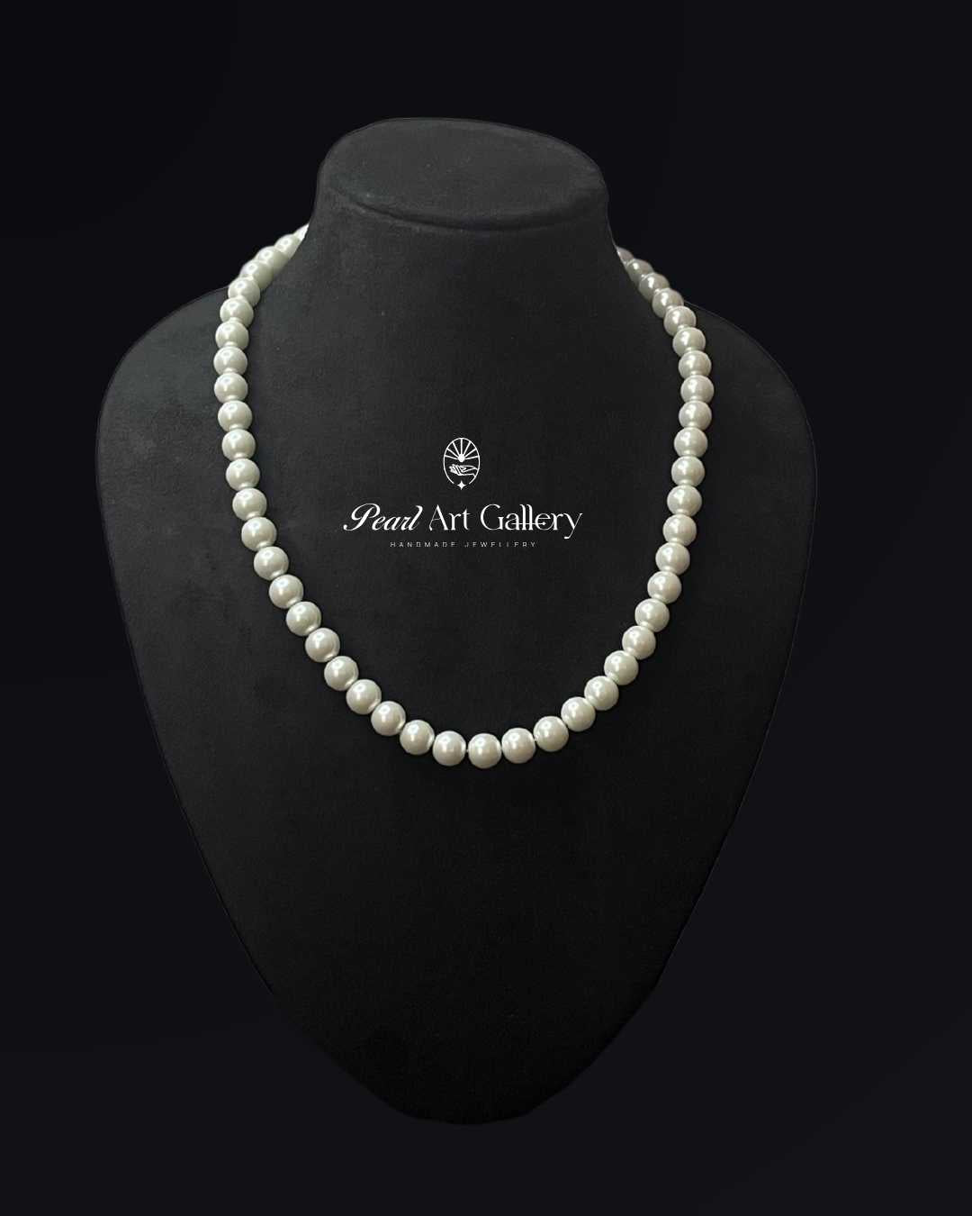 Classic White Pearl Choker (8MM) | Pearl Art Gallery