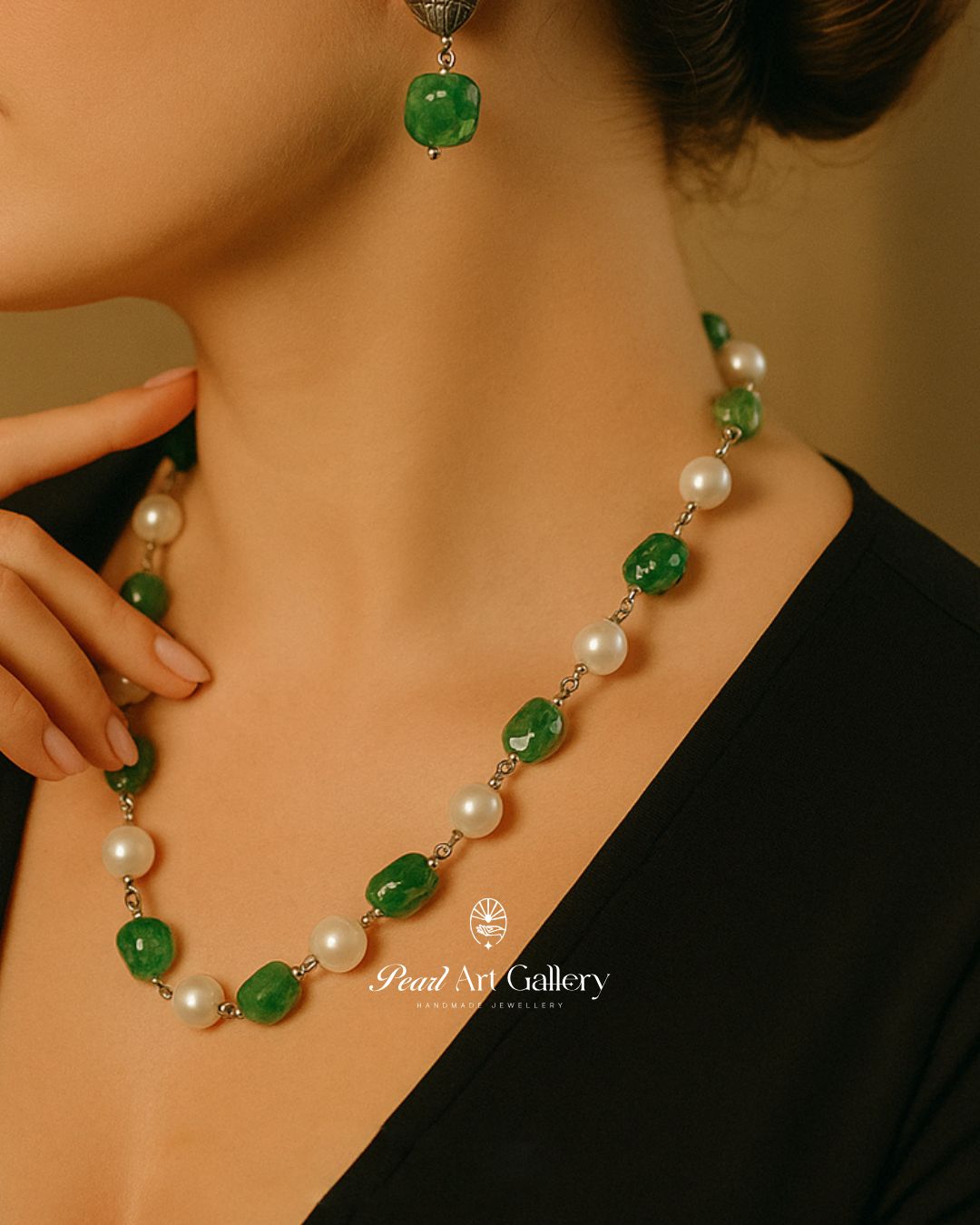 Agate Giggles Princess (Green) | Pearl Art Gallery