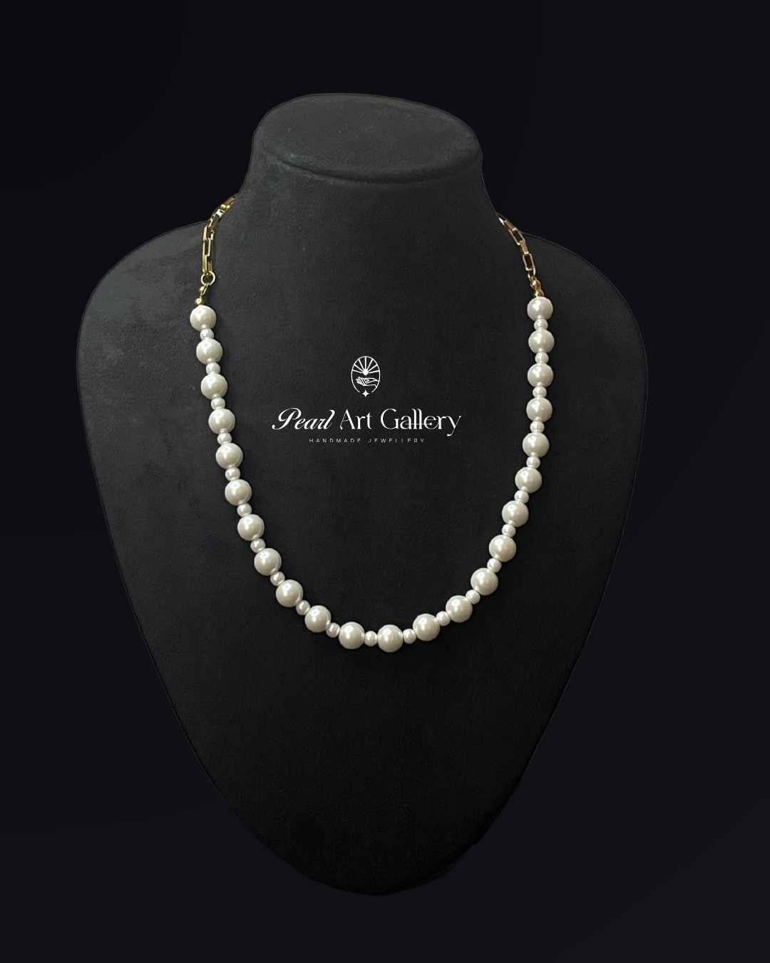 Timeless Duo Choker (White) | Pearl Art Gallery